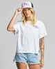 MAD HUEYS LADIES LIFES A BEACH S/S TEE - WHITE