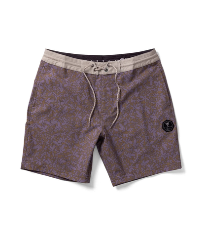 VISSLA MENS SUPERBLOOM 17.5 BOARDSHORT - DUSTY LILAC