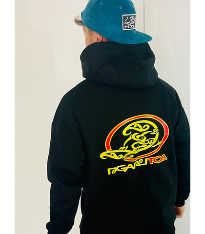 NGARU TOA WAVE WARRIOR HOOD - BLACK