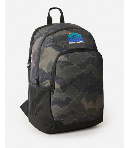 RIPCURL POSSE 33 LTR SEARCH CAMO BACKPACK - BLACK / OLIVE