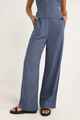 RHYTHM LADIES STEVIE WIDE LEG PANT - BLUE