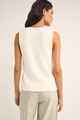 RHYTHM LADIES ADELE LONGLINE KNIT VEST - WHITE