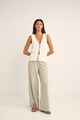 RHYTHM LADIES ADELE LONGLINE KNIT VEST - WHITE