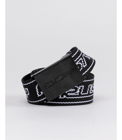 RUSTY MENS FLIP DADDY BELT - BLACK / WHITE