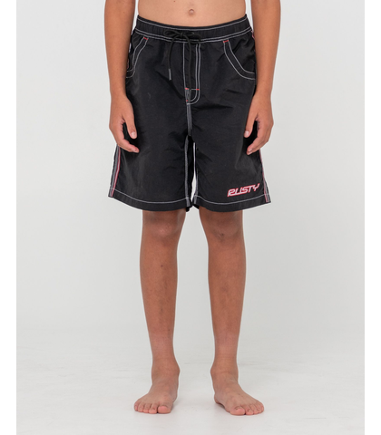 RUSTY BOYS FLIP DADDY BOARDSHORT - BLACK