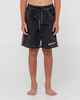 RUSTY BOYS FLIP DADDY BOARDSHORT - BLACK