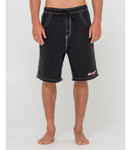 RUSTY MENS FLIP DADDY BOARDSHORT - BLACK