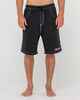 RUSTY MENS FLIP DADDY BOARDSHORT - BLACK