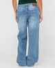 RUSTY LADIES BETHANY BAGGY LOW RISE JEAN - BLASTED MIDDY BLUE 