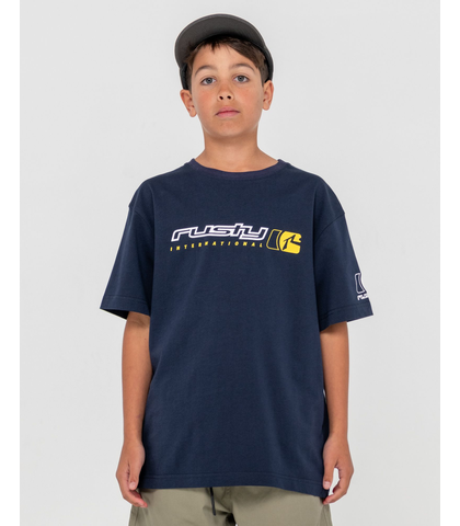 RUSTY BOYS JETSETTER TEE - NAVY BLUE 