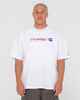 RUSTY MENS JETSETTER S/S TEE - WHITE 