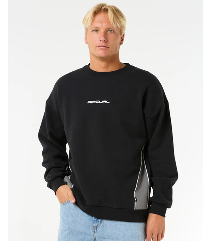 RIPCURL MENS GIANT PRAWN CREW - BLACK