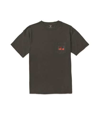 VISSLA MENS HEAVY DUTY ORGANIC BLEND TEE - BLACK