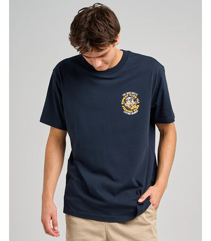 MAD HUEYS TROPIC CAUGHT FK ALL S/S TEE - NAVY