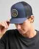 MAD HUEYS TROPIC CAUGHT FK ALL TWILL TRUCKER CAP - NAVY