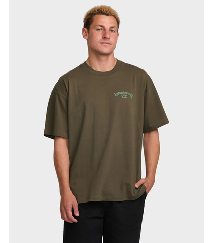 BILLABONG MENS Y2K ARCH OG TEE - BROWN