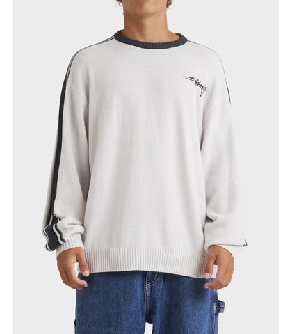 BILLABONG MENS SCRIPT SWEATER - FOG