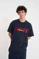 HUFFER MENS BLOCK TEE - TIEBREAKER - MIDNIGHT