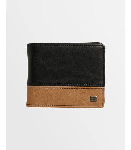 BILLABONG DIMENSION WALLET - BLACK / TAN