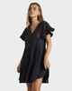 BILLABONG LADIES CAMDEN DRESS - WASHED BLACK