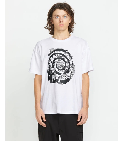 VOLCOM MENS TT SENSE CONSTANT TEE - WHITE