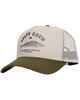 SALTY CREW WAHOO STAMP 5 PANEL TRUCKER CAP - BONE / OLIVE