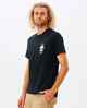 RIPCURL MENS SEARCH ICON TEE - BLACK 