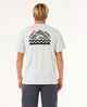 RIPCURL MENS VAPORCOOL SEARCH TREK TEE - ICED GREY