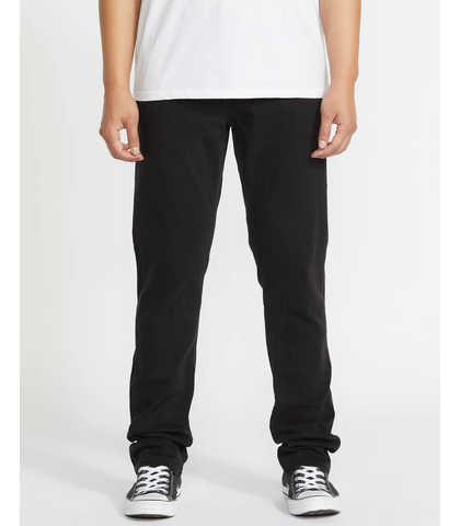 VOLCOM MENS VORTA DENIM PANT - BLACK OUT 