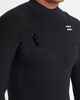 BILLABONG MENS 4/3 REVOLUTION NATURAL CHEST ZIP STEAMER - BLACK 