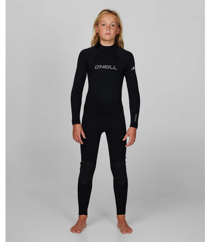 O'NEILL BOYS 4/3 REACTER 2 GBS BACKZIP STEAMER - BLACK