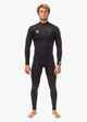 VISSLA MENS 4/3 7 SEAS COMP CHEST ZIP STEAMER - BLACK