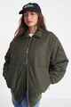 HUFFER LADIES QUILTED LONGLINE BOMBER - CYPRESS