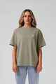 RPM LADIES OVERSIZE SANDED TEE - SAGE