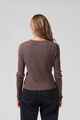 RPM LADIES KNITTED L/S - BROWN MARLE