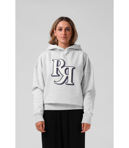 RPM LADIES BINATE OVERSIZE HOOD - WHITE MARL