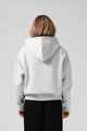 RPM LADIES BINATE OVERSIZE HOOD - WHITE MARL