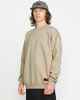 VOLCOM MENS OPERATORS CREW - LIGHT KHAKI