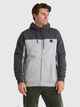 VOLCOM MENS DIVISION LINED ZIP HOODY - HEATHER GREY