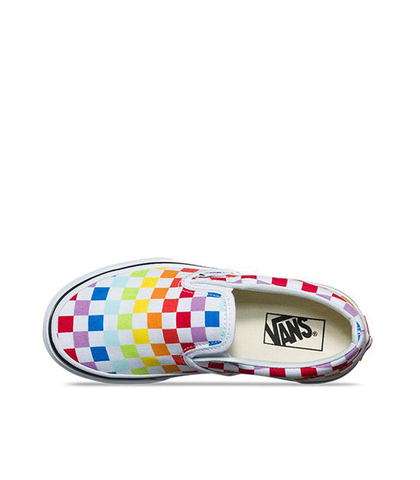 Rainbow sale checkered van