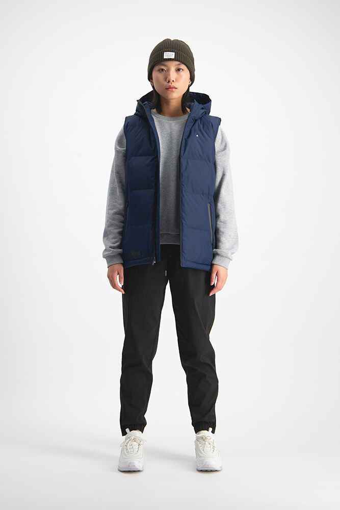 federate stretch down hooded jacket