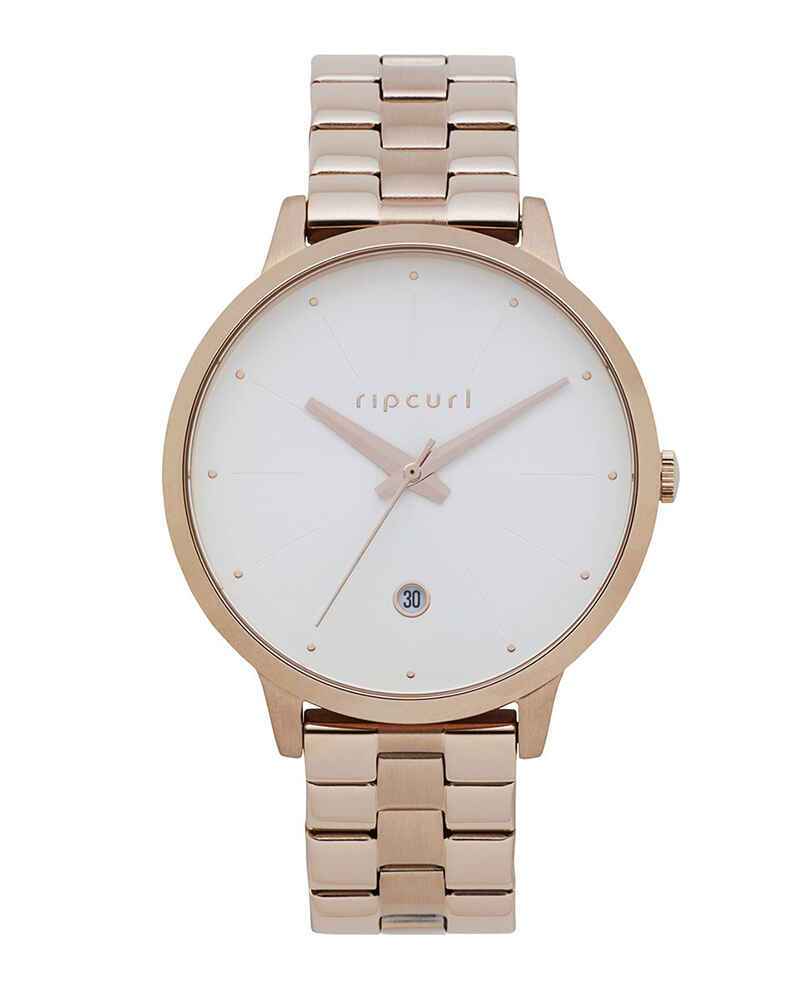 Lola Rose Rose Gold Tone Agate Dial Grey Leather Strap Watch - Watches from  Faith Jewellers UK