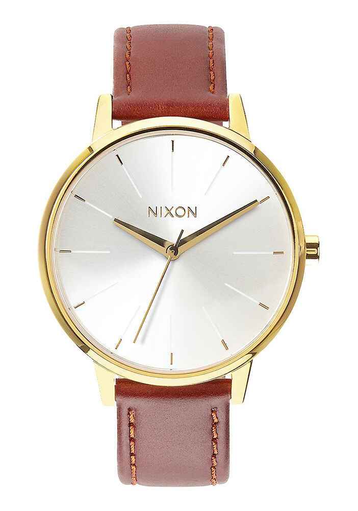 Nixon gold outlet leather watch