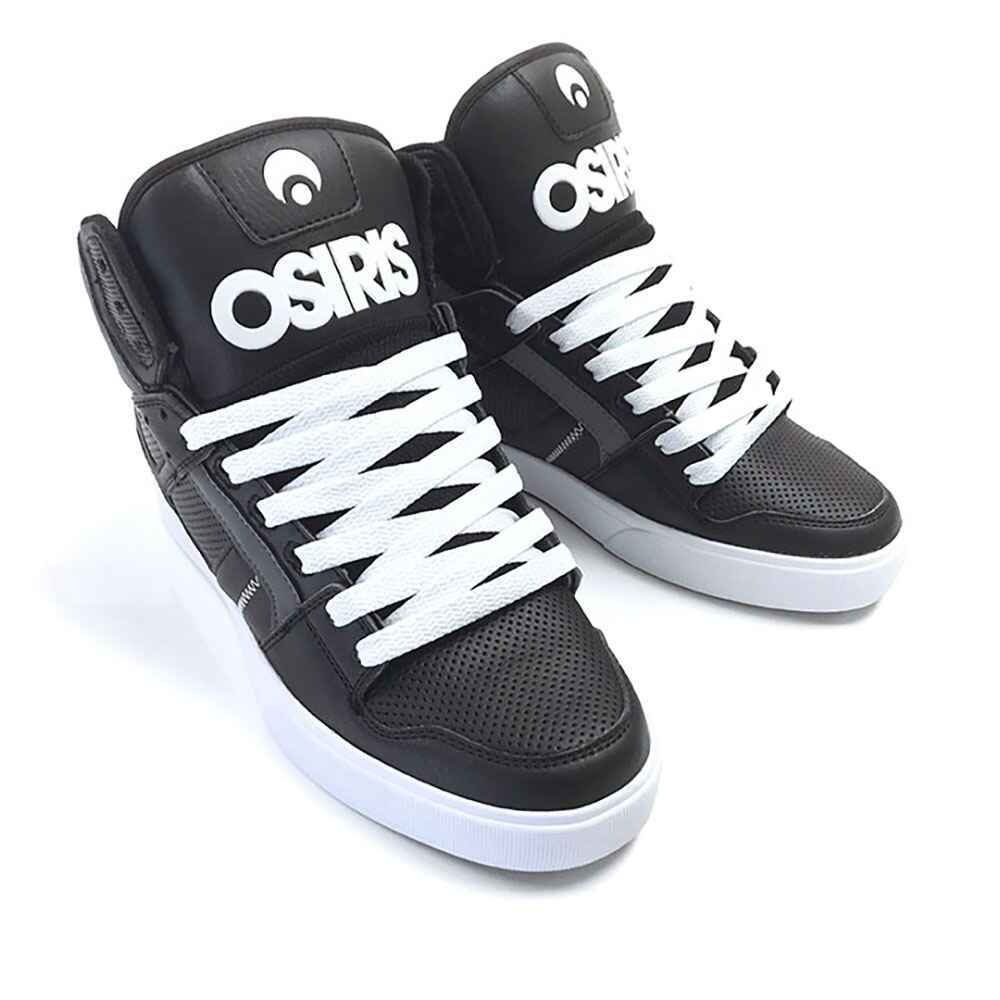 Black and white store osiris shoes