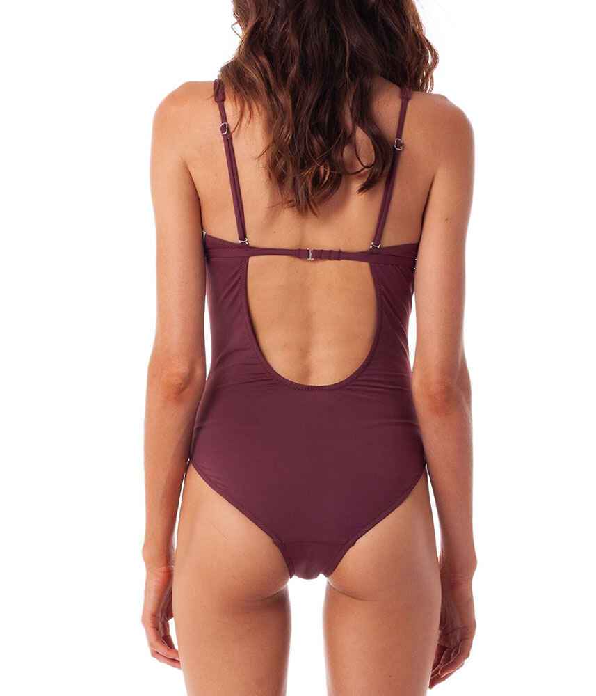 RHYTHM LADIES ISLANDER TALL TRI ONEPIECE SWIMSUIT BRANDY