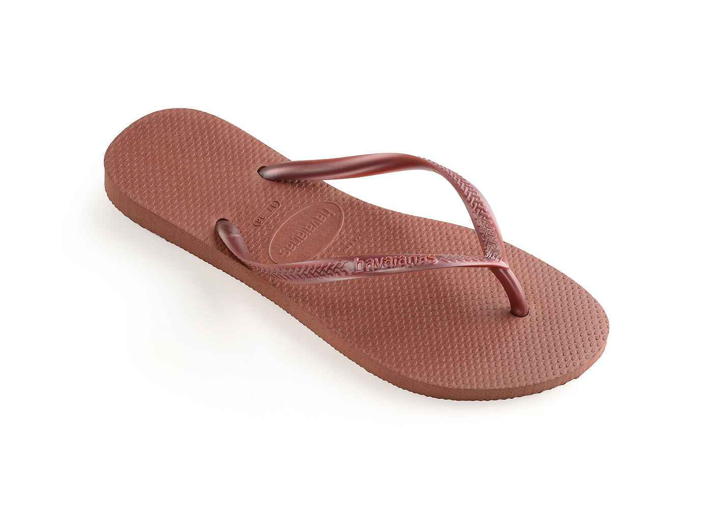 HAVAIANAS SLIM JANDAL BRONZE NUDE Footwear Womens Jandals