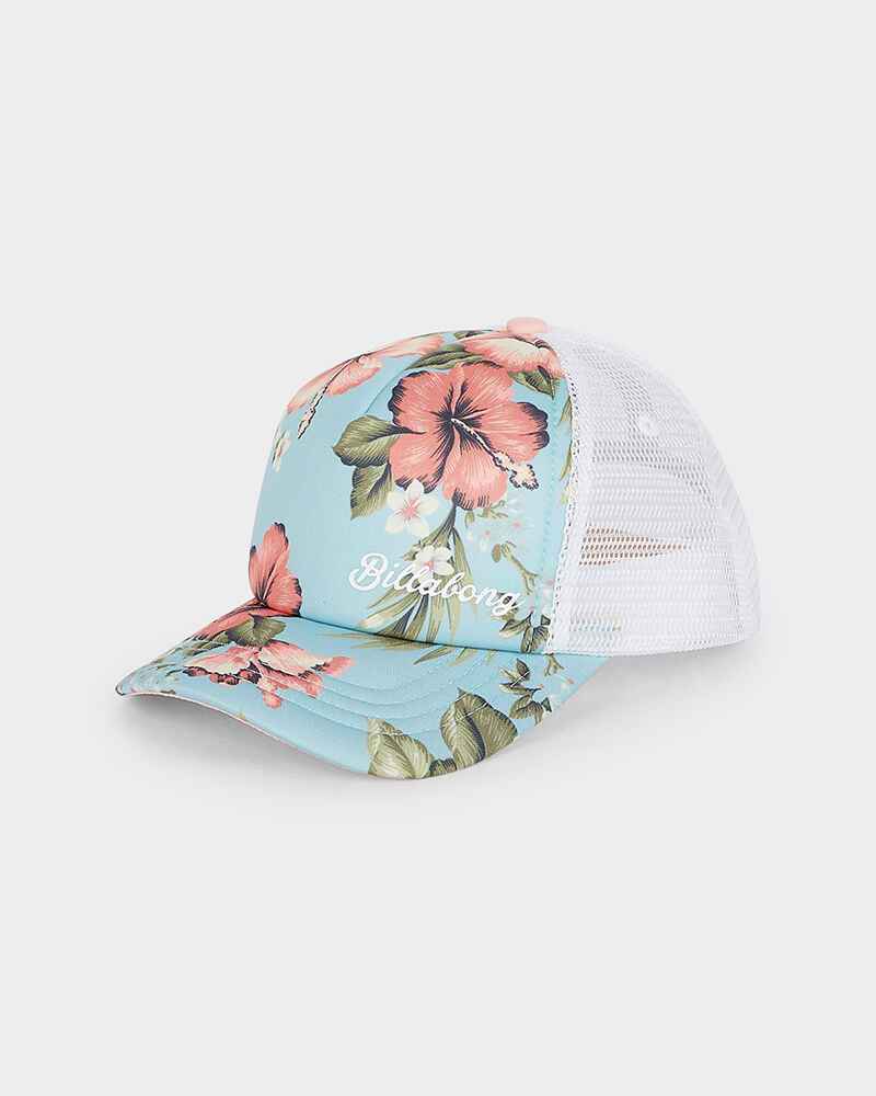 billabong floral trucker hat