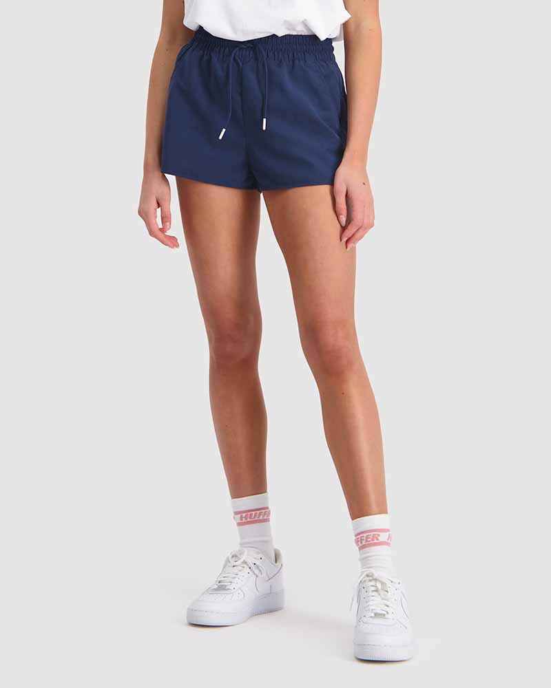 Navy cotton hot sale shorts ladies