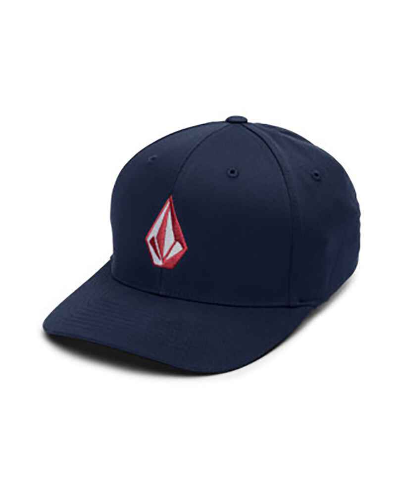 VOLCOM MENS FULL STONE XFIT FLEXFIT CAP - MIDNIGHT BLUE - Mens ...