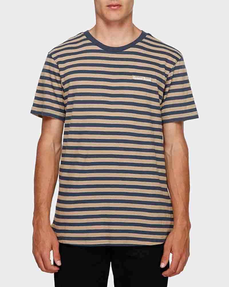 ELEMENT MENS MANUAL STRIPE TEE - TRAVERTINE - Mens-Tops : Sequence Surf ...